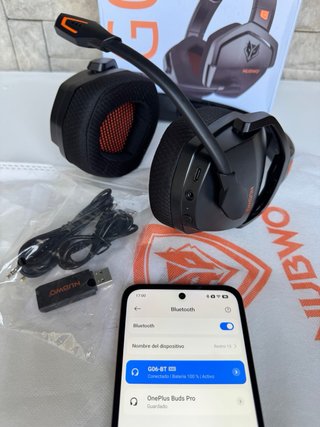 NUBWO G06 Gaming Headset Inalámbrico PS5 PC Switch