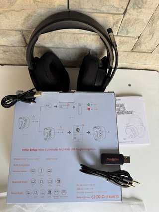 NUBWO G06 Gaming Headset Inalámbrico PS5 PC Switch
