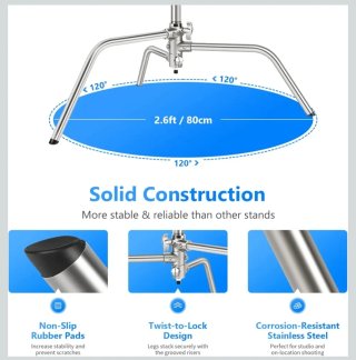 Ceferino Stand Tripode 320cm con espada
