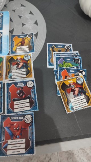 Carte gioco Marvel Super Eroi