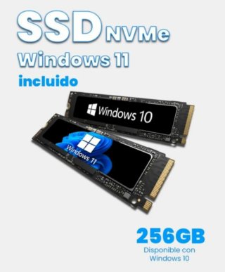 SSD NVme con sistema operativo incluido