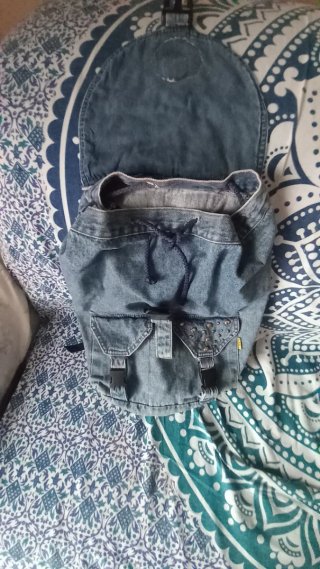 Mochila vaquera con smiley
