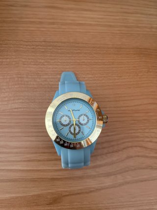 Reloj  Azul y Dorado