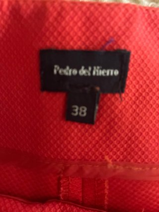 Conjunto Pedro del Hierro blanco naranja .