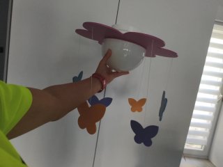Lámpara Techo Infantil Mariposas