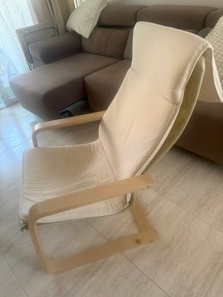 Poltrona IKEA in legno beige