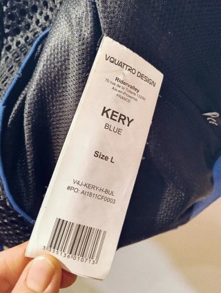 Chaqueta de moto azul hombre