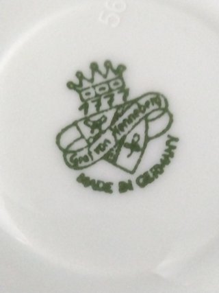 Vajilla Vintage Porcelana Azul cobalto y Blanco