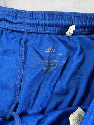 Pantalón corto deportivo Adidas azul blanco Mujer