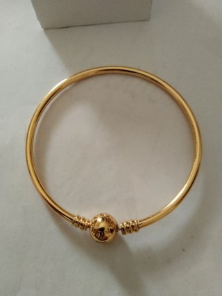 Pulsera dorada con detalle de bola 20cm