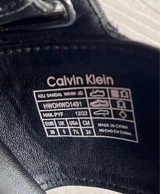 Sandalias Calvin Klein Negras Talla 38