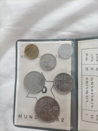 España 82 Mundial Monedas Numismática