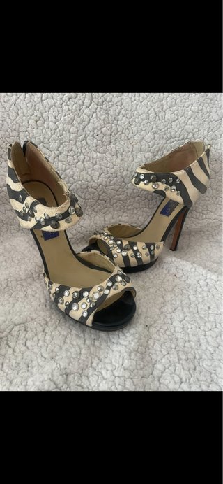 Zapatos Jimmy Choo Zebra Beige/Negro