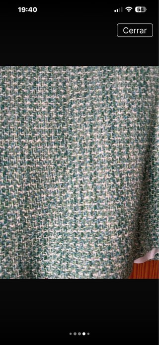 Chaqueta Zara Estructura Verde Talla XL