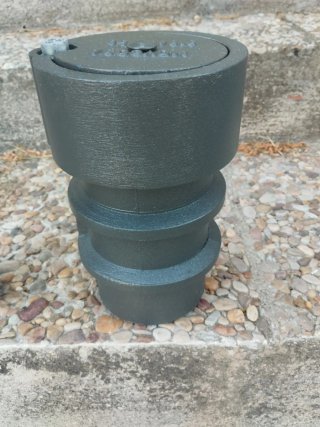 Bolardo extraíble gris