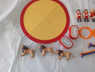 Lote Leones Domador Playmobil circo