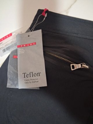 Pantaloni Prada donna neri tg 40 cotone