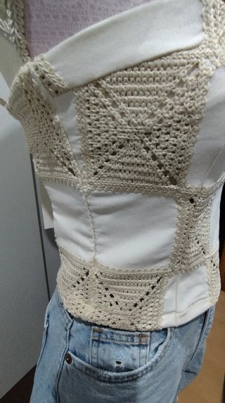 Top patchwork crochet Zara.
