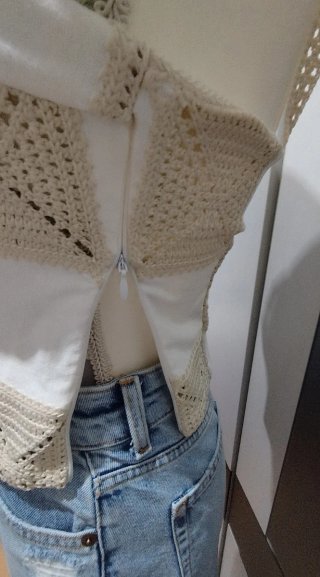 Top patchwork crochet Zara.
