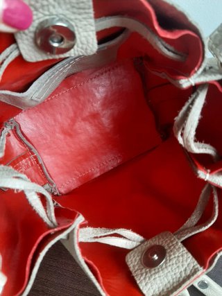 Bolso bombonera bandolera piel Vera Pelle