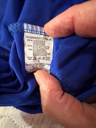 Camiseta azul talla 58-60. Cómoda y fresquita.