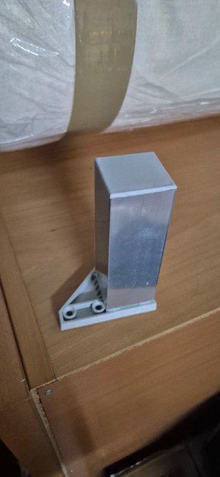 4 Patas Mueble Aluminio 12cm