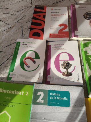 Libros de texto Bachillerato (Historia, Física, Qu