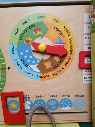 Reloj Calendario Goula Madera