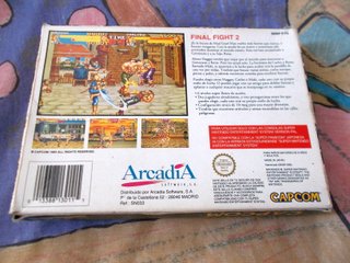 Caja y cartucho SNES Final Fight 2 PAL