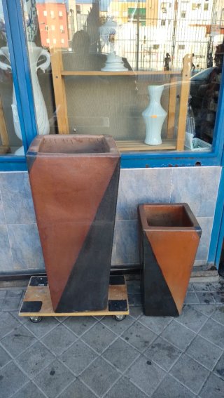 Juego 2 Maceteros Maceta Porta Macetero 640513971
