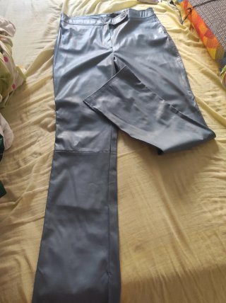Pantalón ASOS DESIGN cuero azul talla 42