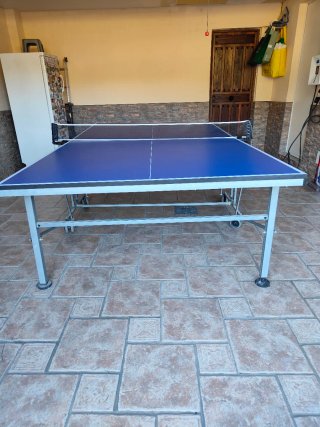 Mesa de ping pong azul