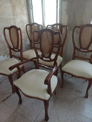 Juego 6 sillas vintage El Patio de Dulcinea