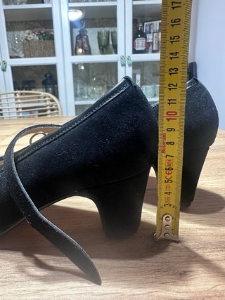 Zapatos Sevillanas Ante Negro Talla 39