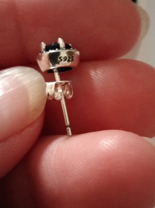 Pendientes Pandora Aro Azul y Plata