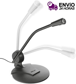 Micrófono Con Cable Mini-Jack Trust Primo Sin Usar