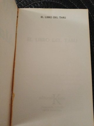 EL LIBRO DEL TABÚ