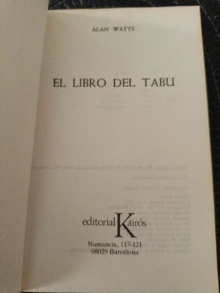 EL LIBRO DEL TABÚ