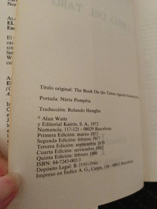 EL LIBRO DEL TABÚ