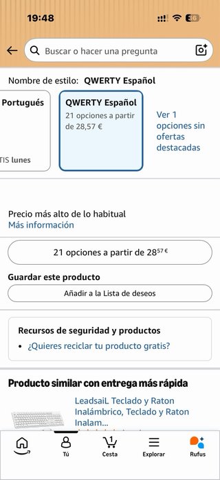 Teclado y Ratón Inalámbrico Logitech MK220