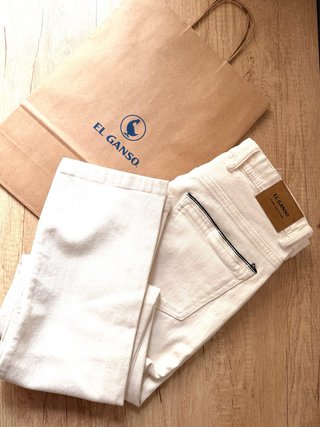 Pantalon denim crudo Ganso