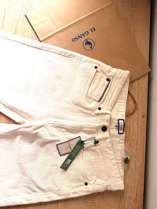 Pantalon denim crudo Ganso