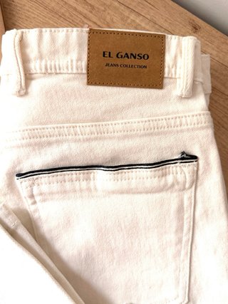 Pantalon denim crudo Ganso