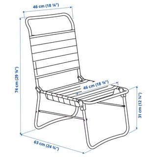 Silla de Playa IKEA STRANDÖN Azul