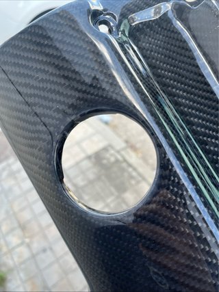 Tapa motor fibra de carbono Peugeot 206 RC/GTI