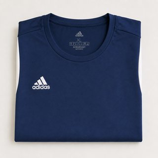 T-shirt Adidas Aeroready XL blu navy bianca