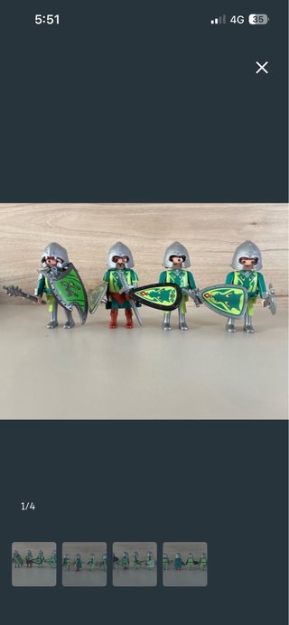 Lote medievales playmobil Gorka . Incluye 4 fotos.