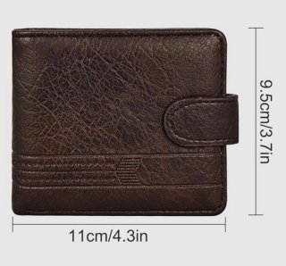 Cartera hombre piel marrón