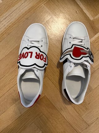 Zapatillas Gucci Ace Blancas, Rojas y Azules