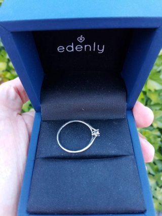 Anillo Solitario Oro 18k Diamante Edenly